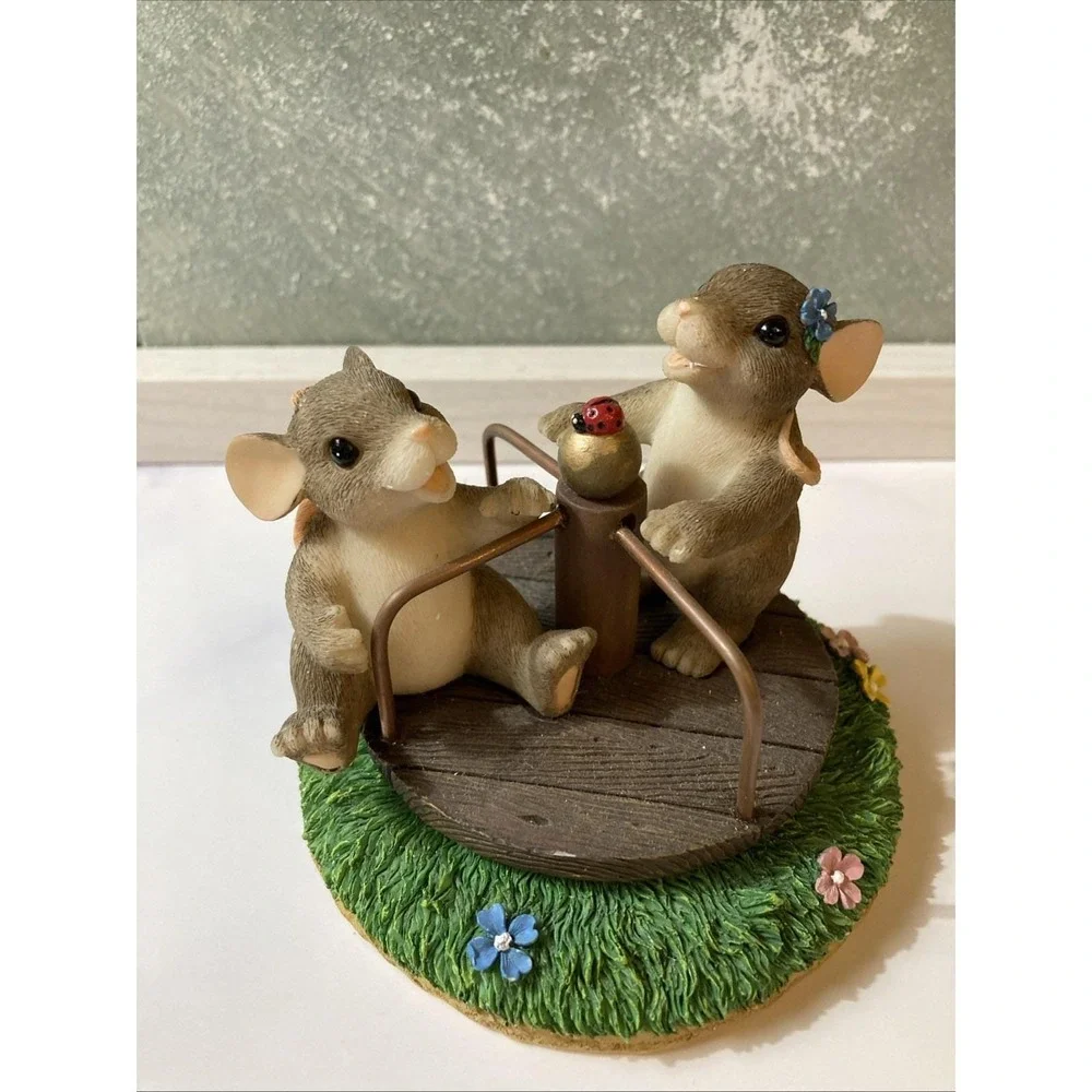 Charming Tails You Turned My Life Around Mice On Merry Go Round Fitz